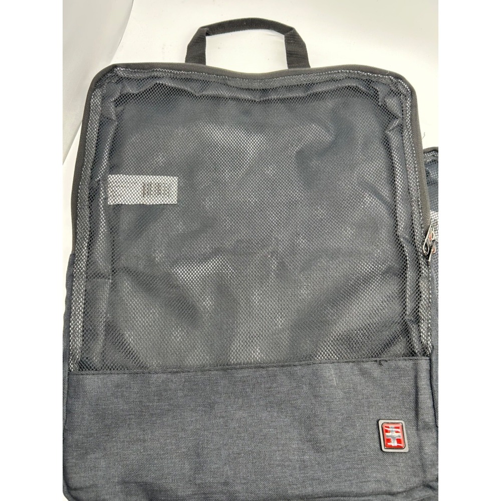 Lot of 2 SWISS GEAR Compression Packing Cubes Black Accessory Bags 17x13x3.5 - Picture 2 of 5
